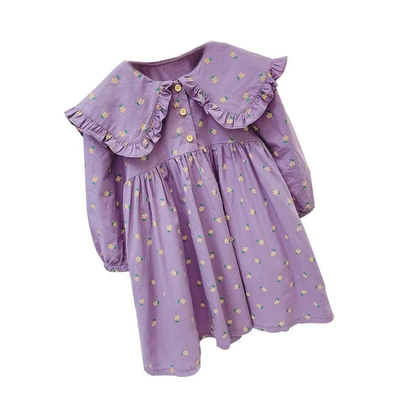 Baby Girl's Cute Floral Print Dress