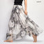 Floral Print Chiffon Skirt