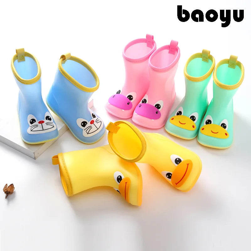 Children Animal Rain Boots