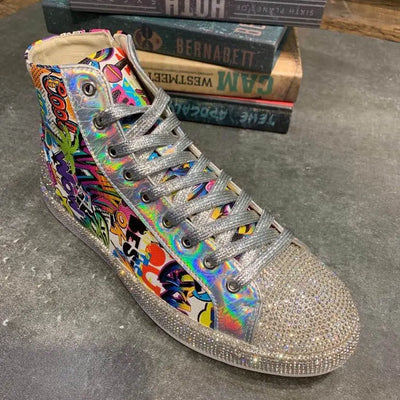 Glamourous glitter shinny sneakers