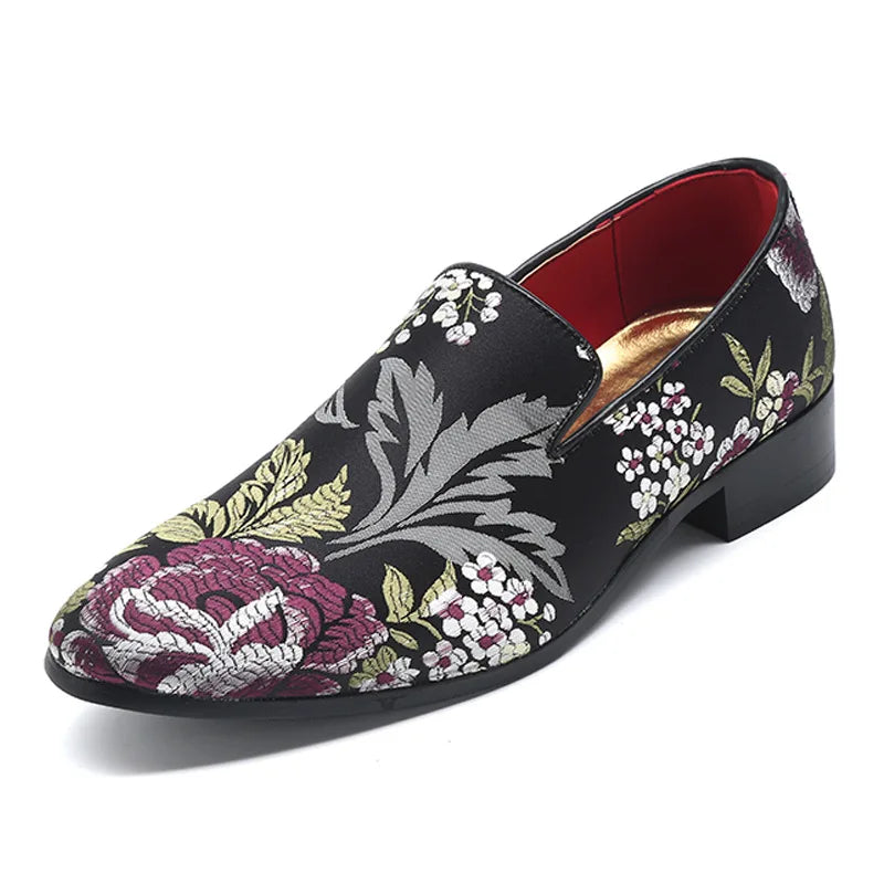 Hot Embroidered Men Loafers