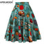 Women's A Line Swing Midi Skirt