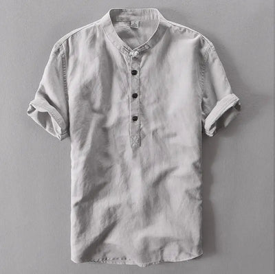 Linen Short Sleeve Casual Shirt