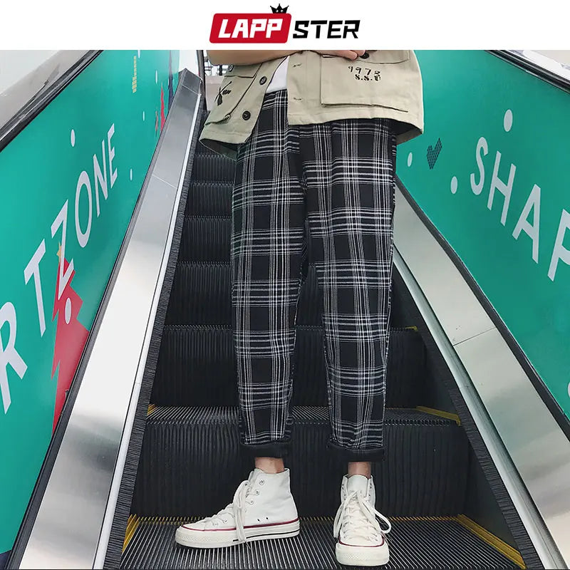 LAPPSTER Streetwear Plaid Pants