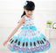 Girl's Peacock Pattern Dress