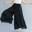 Ankle-length Elastic Waist Pantskirt