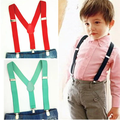 Elastic Baby Suspenders Y Back Clips on Size 2.5*65cm