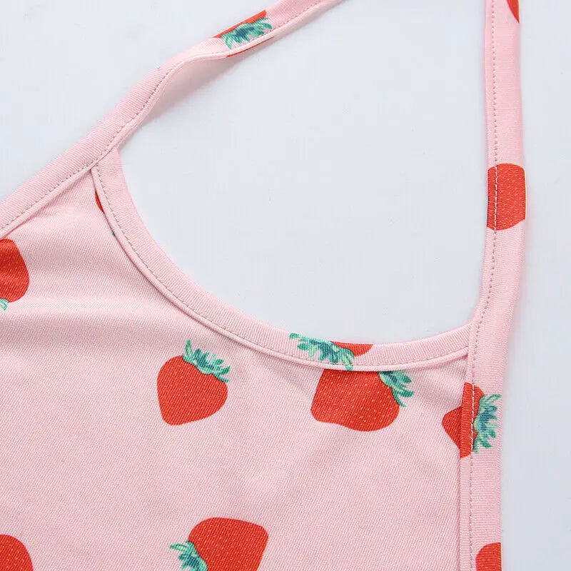 Strawberry Print Tank Top