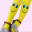 Smiley face tights for girls