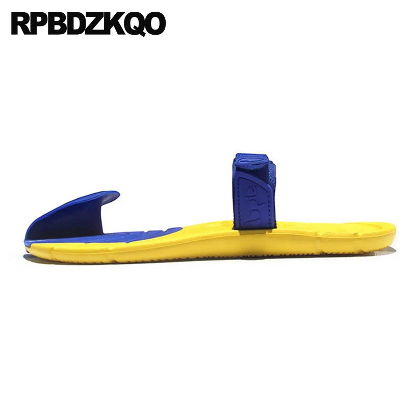 Beach Fashion Large Size Water Slides Big Waterproof Designer Slippers 45 Mens Sandals 2023 Summer Outdoor Rubber Slip On Shoes