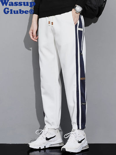 Casual Pants Stripes Loose-Fit