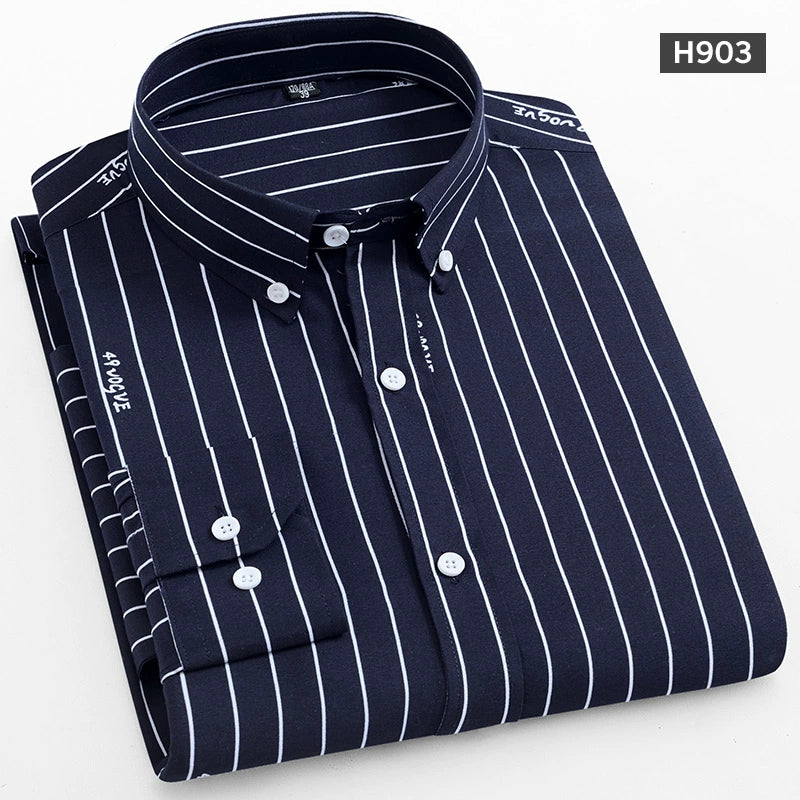 Korean-Style Slim-Fit Long-Sleeve Shirt 2