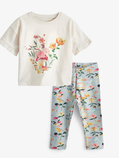 Floral set t-shirt and leggings