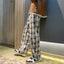 Retro High Street Korean Style Plaid Pants