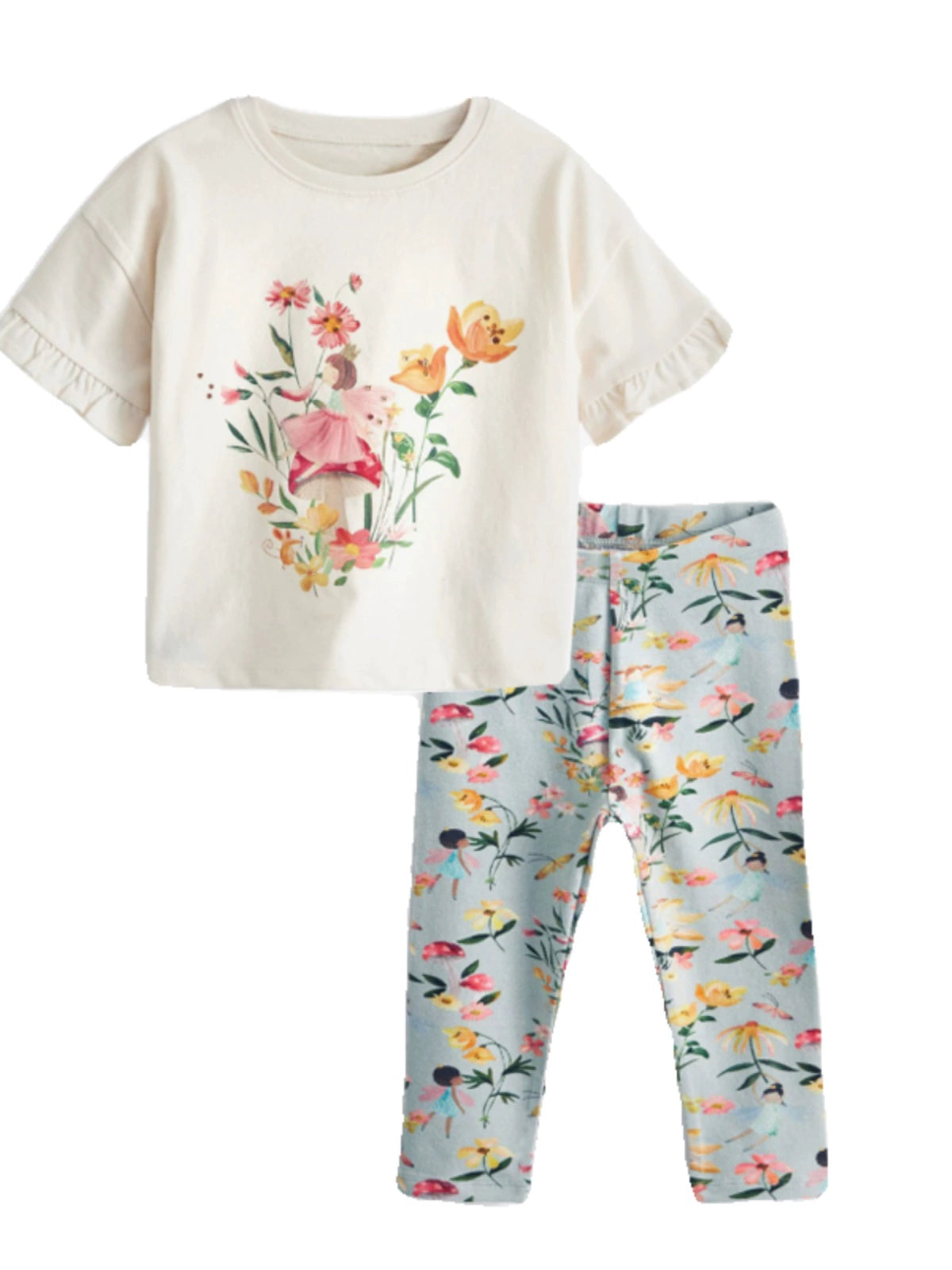 Floral set t-shirt and leggings