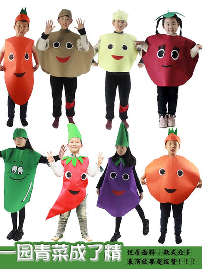 Children's Fruit and Vegetable Costume Environmental-Friendly