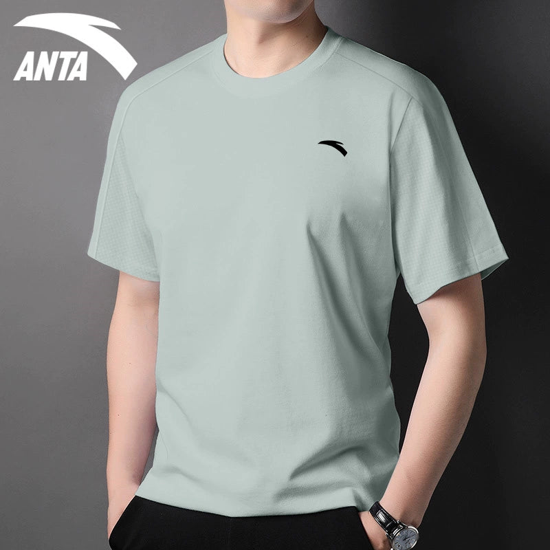 Anta Men's Short Sleeve Ice Silk Quick-Drying Breathable Running T-shirt