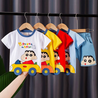 Baby Boy Clothes Cotton 2-Year-Old Short-Sleeved 7-8-9 Summer Dress