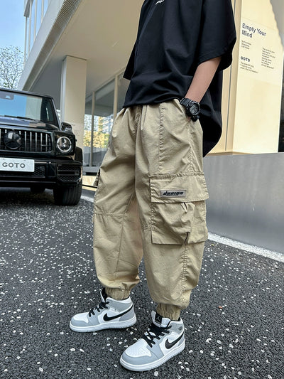 Boys Cargo Pants Spring and Autumn 2024 New Arrival Boy Trousers Summer Thin Children's Clothing Teens Pants Children's Spring Clothes