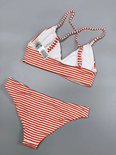 Amber Striped Bikini