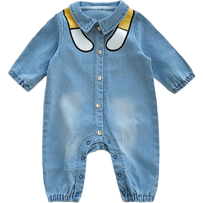 Baby Boy's Denim Outerwear Spring Jumpsuit