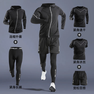 Men's Tight Running Cycling Sports Suit