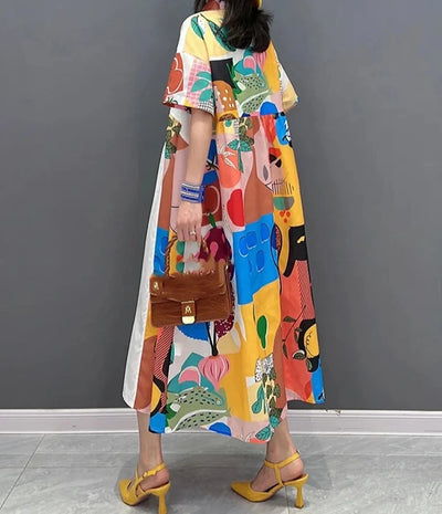 Fashion Print Pattern Dress