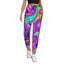 Flower Design Jogger Pants