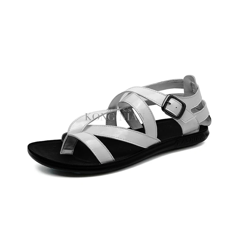 Rome Style Men Leather Sandals