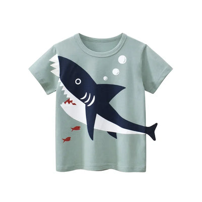 Trendy Boys T-Shirt Shark Print