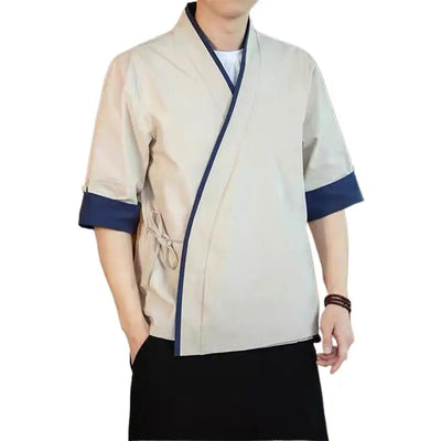 Chinese Style Half Sleeves Shirt
