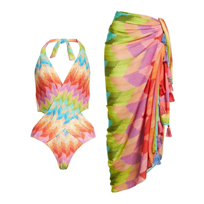 Swimwear and Skirt Set
