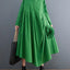 Green Pleated Shirt Dress