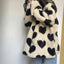 Heart Print Fur Jacket