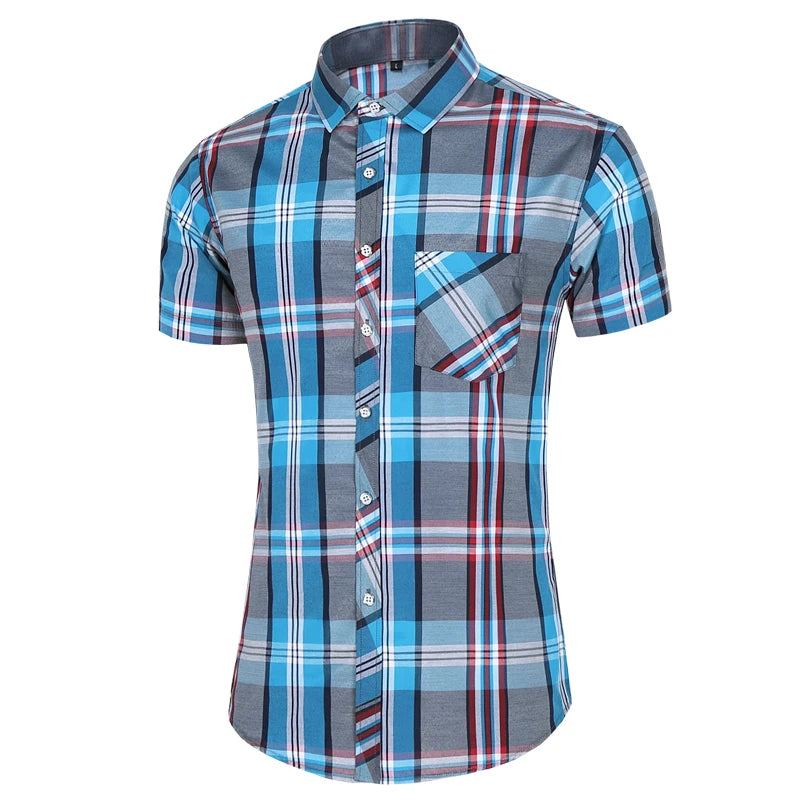 Plaid Short Sleeve Shirt