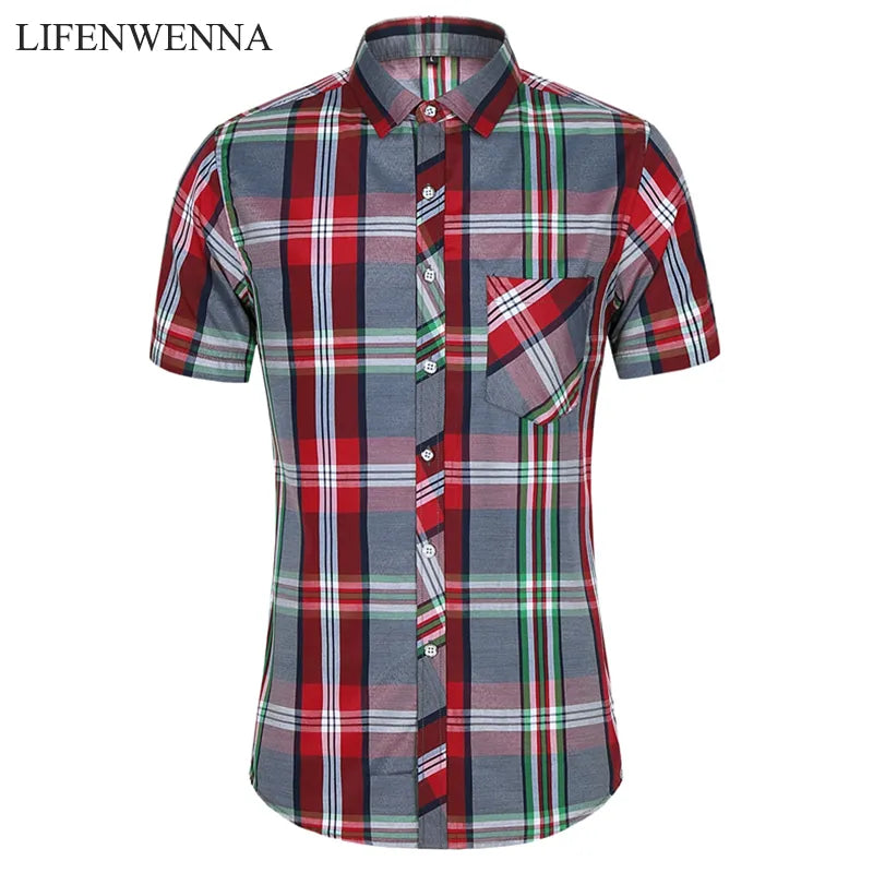 Plaid Short Sleeve Shirt