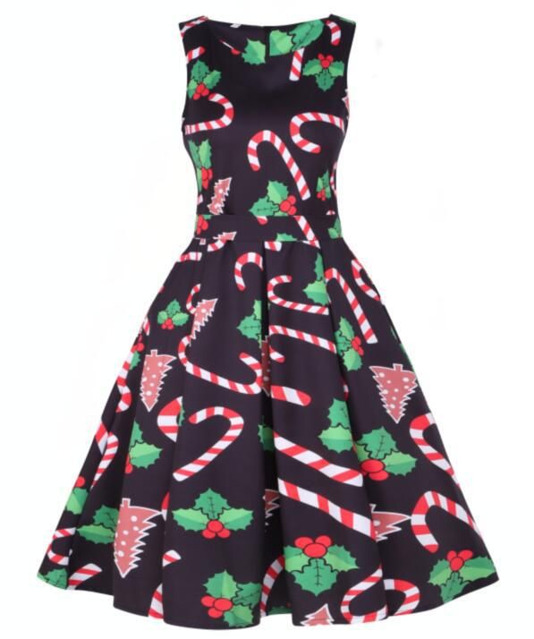 Sleeveless Christmas Dress