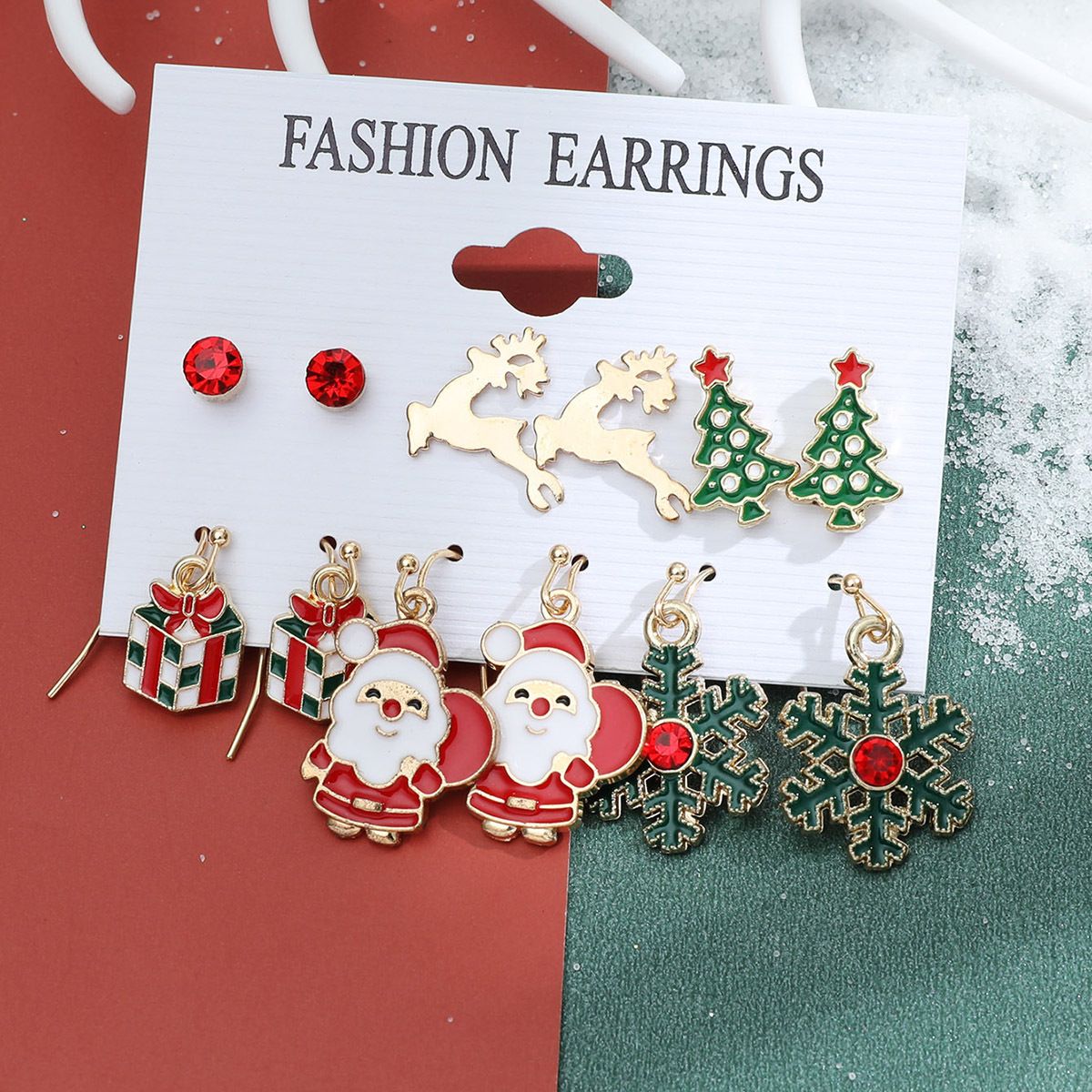 Christmas Designs Earrings Set