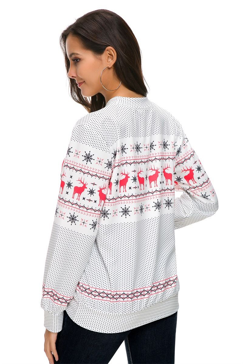 Christmas Snowflake Reindeer Sweater