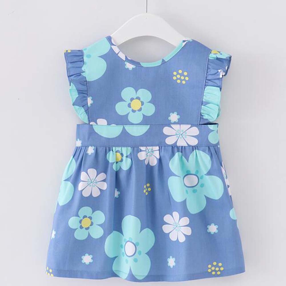 Blue Flowers Baby Girl Dress