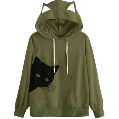 Loose Hooded Casual Hoodie