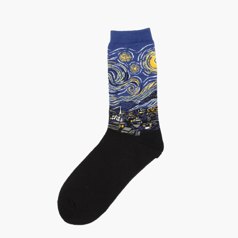 Retro Famous Oil Painting Socks