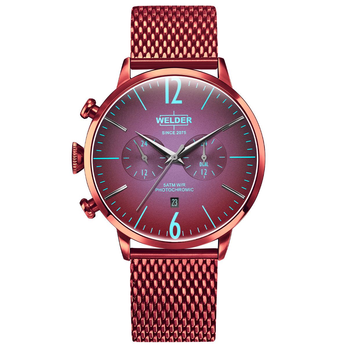 Men's Welder Moody Watch-Red/Red