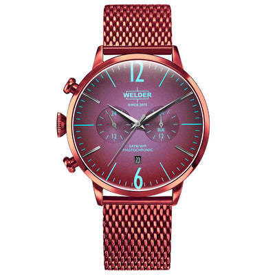 Men's Welder Moody Watch-Red/Red