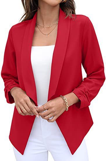 Casual Suit Coat In Solid Colors