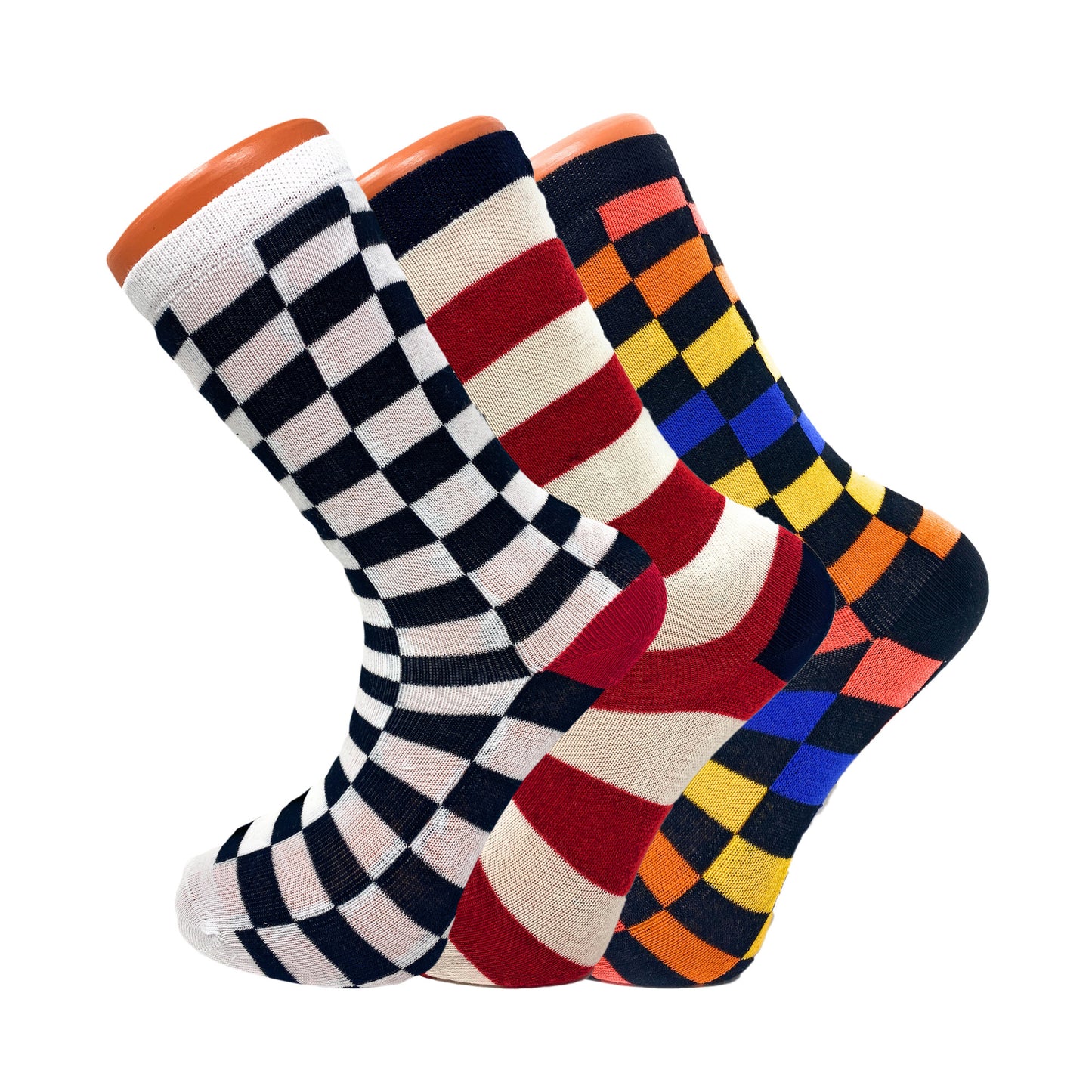 Dizzy Pattern Socks- 3Pairs