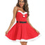 Christmas Strapless Mini Dress