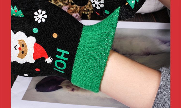 Christmas Gloves with Santa