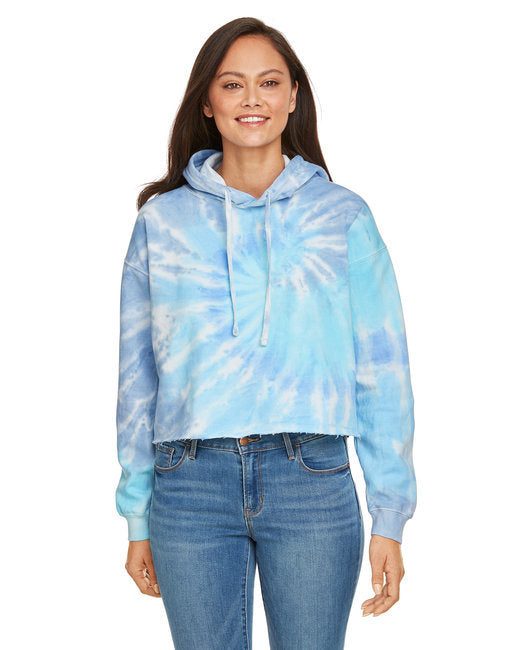 Tie-Dye Cropped Hoodie