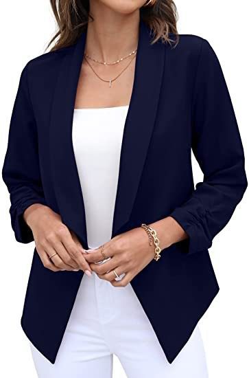 Casual Suit Coat In Solid Colors